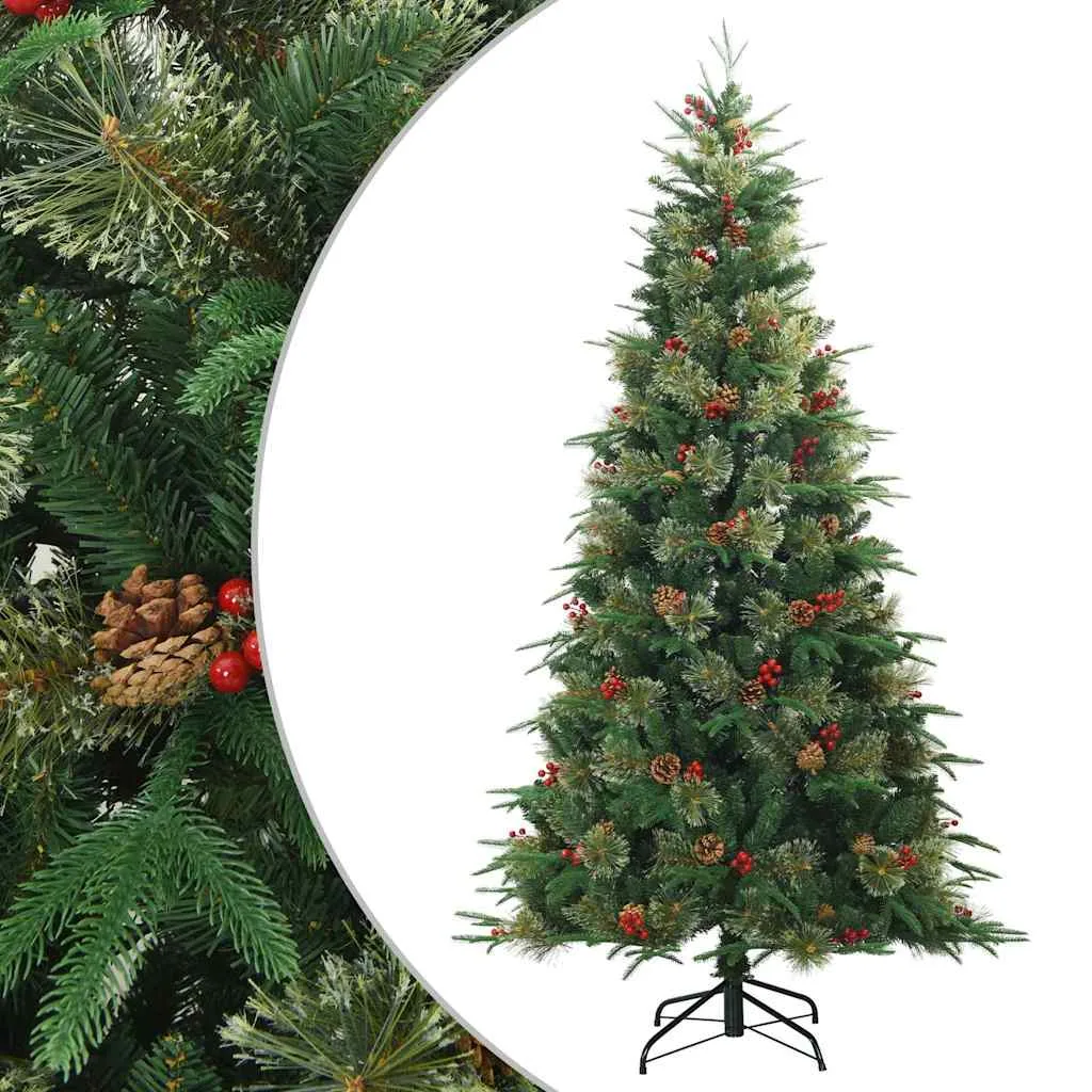 vidaXL plast hopfällbar julgran, grön, 180 cm