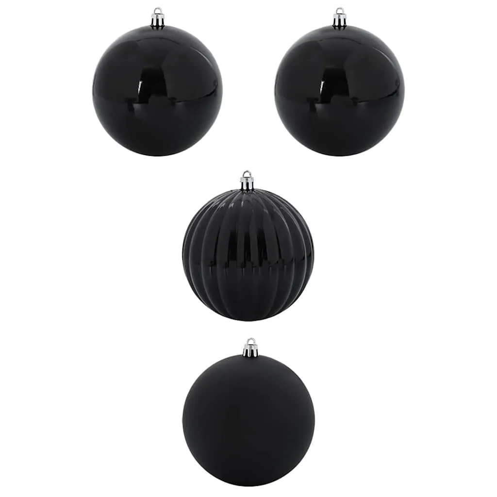 vidaXL julkula set XXL 4 st, svart, Ø 20 cm