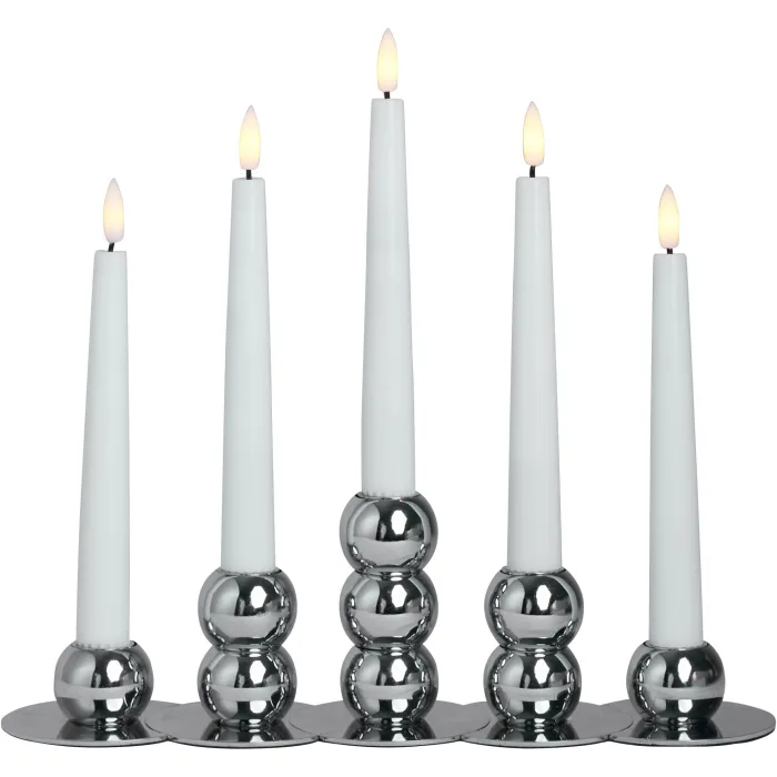 Watt&Veke Lykke LED adventsljusstake, krom