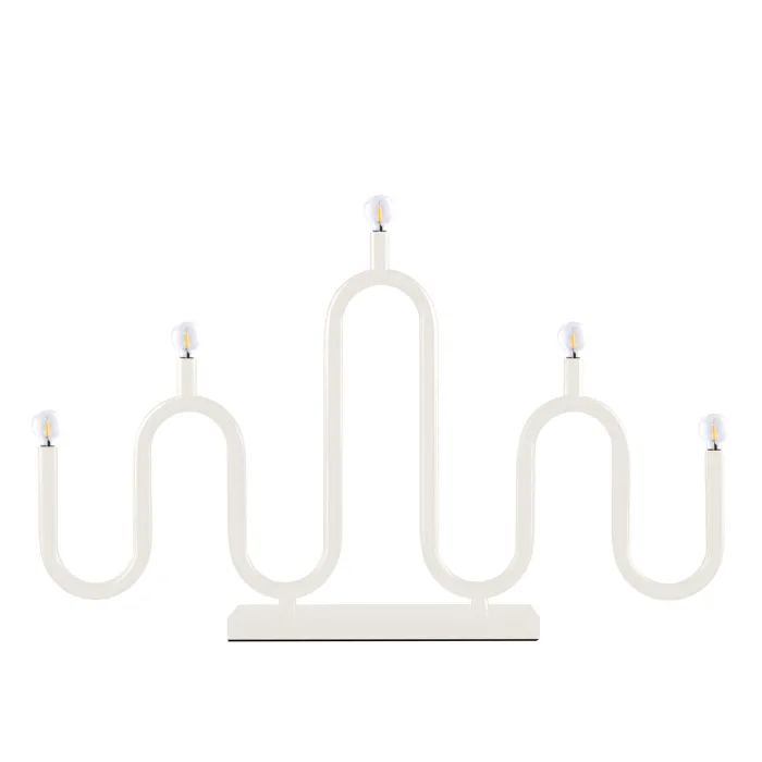 Globen Lighting Noel 5 adventsljusstake, vit